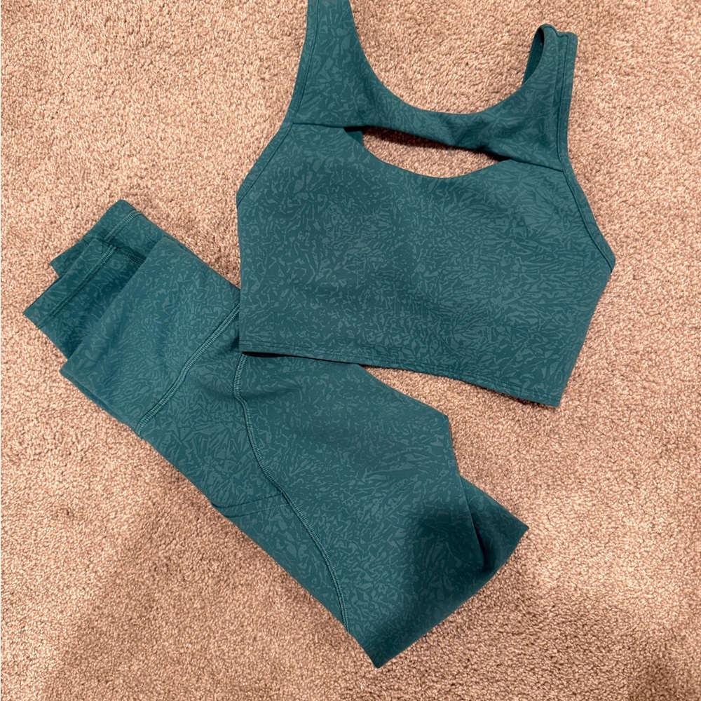 Women's lululemon Teal Activewear Set
